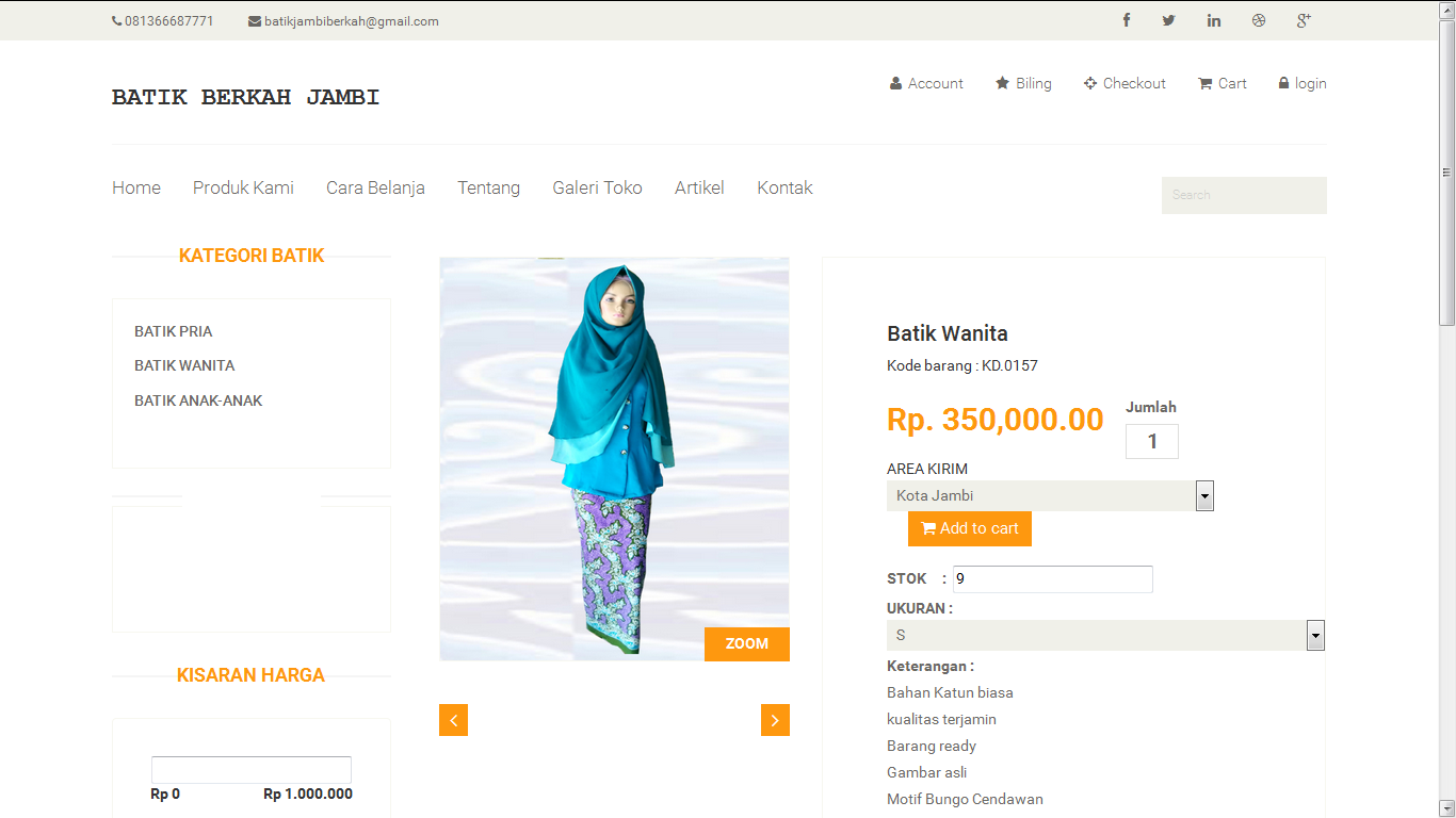 Source Code PHP Web E-Commerce Toko Batik Dengan CodeIgniter 3.0-free