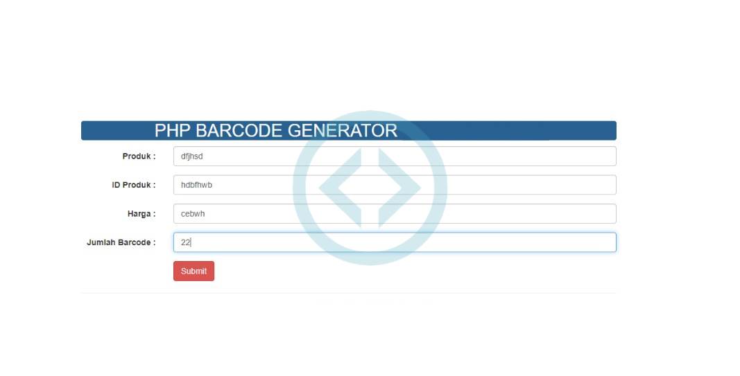 Source Code PHP Barcode Generator untuk Produk, dll